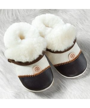 chaussons en peau d'agneau - pololo