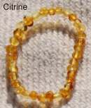 bracelet ambre citrine