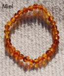 bracelet ambre miel