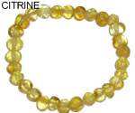 bracelet ambre citrine
