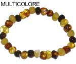 bracelet ambre multicolore