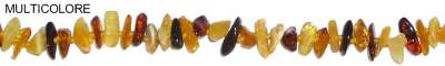 collier ambre multicolore
