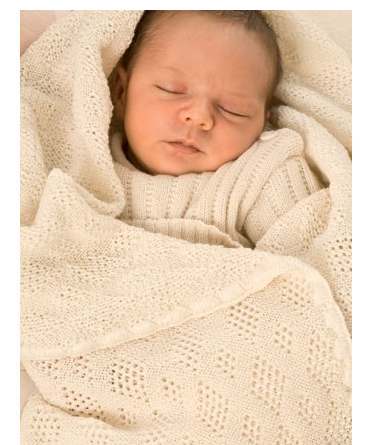 merino wool baby blanket - disana