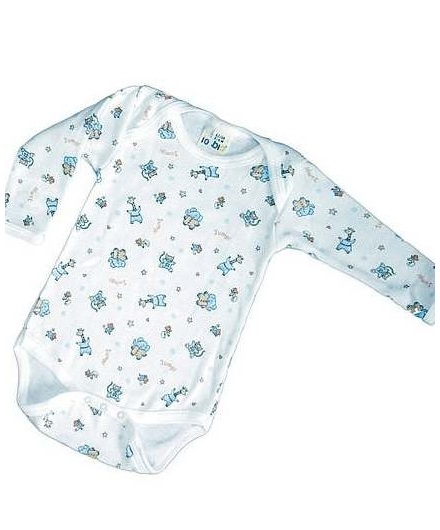popolini iobio Long-sleeved bodysuit patterned