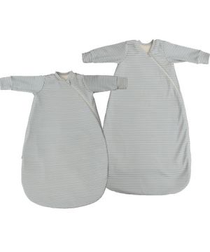 winter sleeping bag in organic cotton long sleeves - popolini io