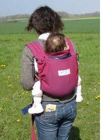 storchenwiege babycarrier bordeaux