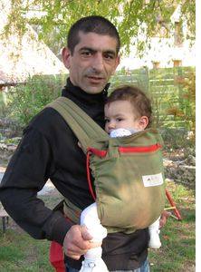 storchenwiege babycarrier vert