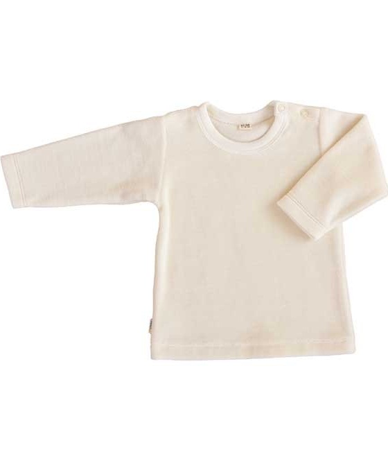 t-shirt manches longues en velours bio - popolini iobio